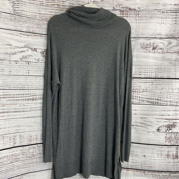 Caslon Sweater Womens plus size X1 cowl neck knit Heather Gray long sleeves New - Picture 4 of 9